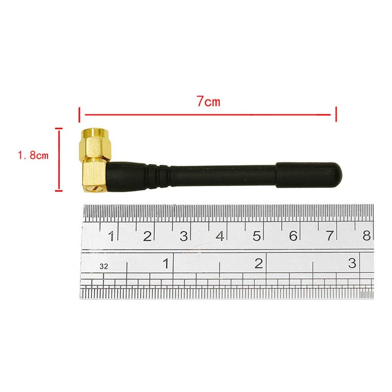 Taidacent 5pcs Rubber Duck 433.92 Mhz 433Mhz Signal Booster Antenna Small Pepper 7cm SMA High Gain 4dbi Directional Telemetry - Image 2